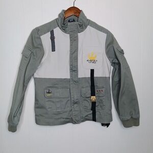 Star Wars Disney Flight Pilot Jacket Kids Size XL Green Resistance Galaxy's Edge